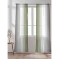 thumbnail image 2 of Abstract Sheer Curtains 84 Inch Long 2 Panels, Dark Gray Seaweed Rate Gradient Ombre Light Filtering Rod Pocket Semi Sheer Curtains, Sheer Voile Drapes for Living Room Bedroom, 52"x84", 2 of 5