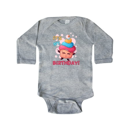 

Inktastic It s My Birthday Gift Baby Boy or Baby Girl Long Sleeve Bodysuit