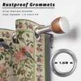 thumbnail image 2 of Outdoor Curtains for Patio Waterproof, Beige Spring Floral Outdoor Privacy Panels Grommet, Elegant Pastoral Flowers Birds Watercolor Blackout Outside Curtains for Porch/Cabana 54"x95", 2 Panels, 2 of 8