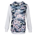 thumbnail image 3 of Con Capucha Con Estampado Floral Para Mujer Con Cuello Y Cuello Con Capucha SG Colco  Sudadera con capucha floral para mujer, 3 of 8