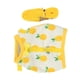 thumbnail image 2 of Conjunto de arnés y correa ajustable para mascotas pequeñas, ideal para conejillos de indias, color amarillo piña., 2 of 14