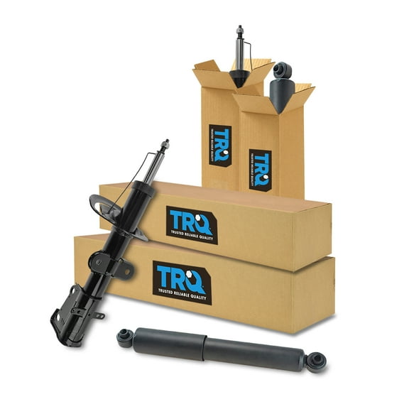 TRQ Front and Rear Shock & Strut Kit Shock Absorber Strut Assembly Fits Select 2008-2016 Chrysler Town & Country 2008-2020 Dodge Grand Caravan 2009-2014 Volkswagen Routan