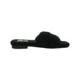 thumbnail image 3 of Steve Madden Womens Seek Faux Fur Square Toe Slide Slippers, 3 of 3