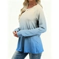 thumbnail image 4 of Posijego Women's Long Sleeve Shirts Spring Fall Basic Tee Shirt Casual Loose Tunic Tops Trendy Blouses, 4 of 8