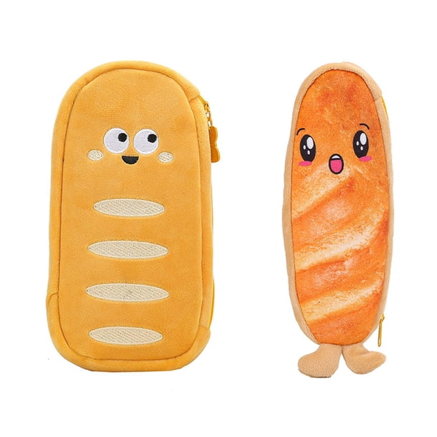 2x Pencil Case Student Pencil Pouch with Zipper Style A and Style C Soledad Estuche