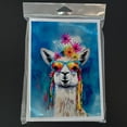 thumbnail image 3 of Hippie Animal Llama Greeting Cards Pack of 8 7 in x 5 in, 3 of 3