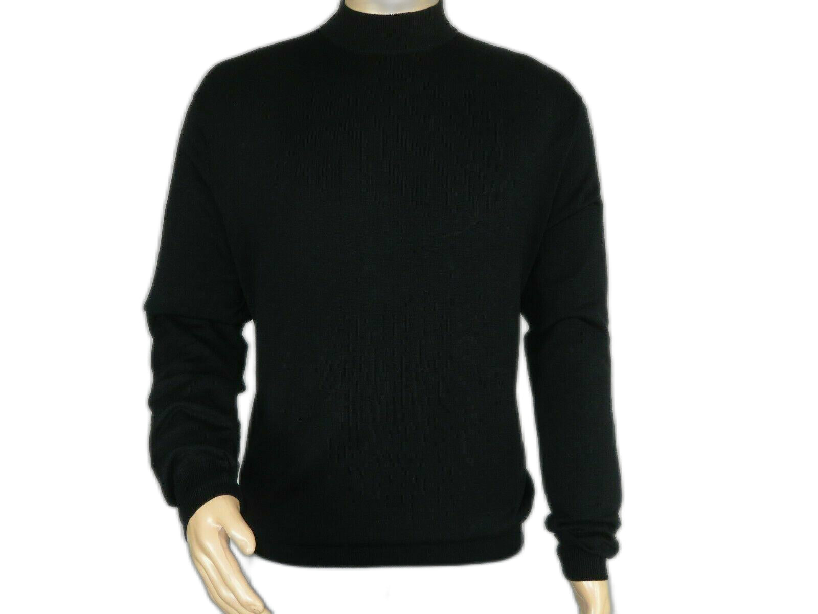 Mens Mock neck Knit Pullover sweater 