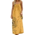 thumbnail image 3 of Tqyyweavej Backless Cami Dress for Women Print Flowy Sleeveless Maxi Dress Spaghetti Strap Loose Summer Loungewear Dress S-2XL, 3 of 7