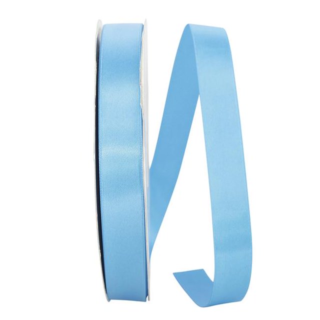 Reliant Ribbon 4950-913-05C 0.875 in. 100 Yards Double Face Satin Ribbon, Turquoise