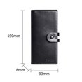 thumbnail image 2 of Portable Ultra-thin Money Bag PU Leather Cash Clip Credit Card Bag ID Card Cover Coin Purse Men Wallet Business Card Holder COFFEE, 2 of 8