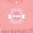 thumbnail image 4 of Inktastic October Breast Cancer Awareness Month Badge Girls Toddler Dress, 4 of 5