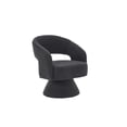 thumbnail image 4 of Swivel Accent Chair Armchair, Mid Century 360 Degree Swivel Barrel Accent Sofa Chairs, Upholstered Round Armchairs Fabric Chair for Living Room, Bedroom, Office, Waiting Rooms, Grey Teddy, 4 of 8