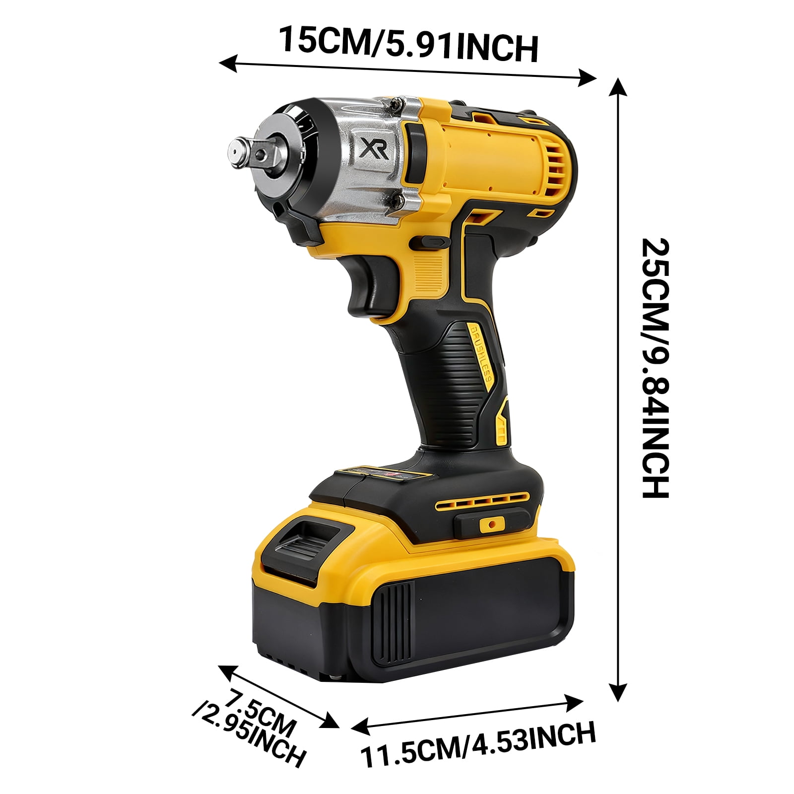 21V Impact Wrench Kit with 4000mAh Lithium-Ion Battery & Heavy-Duty Motor - Wireless Drill/Driver Compatible for Car, Truck, Motorcycle, Repair - Ideal Gift for Mechanics, DIYers, Men