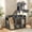 Grey, variant on S-HOME Litter Box Enclosure With Cat Tree And Storage Space, Hidden Design With LED Light And Sisal Scratching Board，Grey