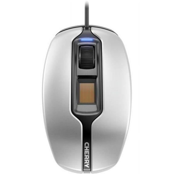 Cherry MC 4900 FingerTIP ID Wired 1375dpi Optical Mouse - Silver