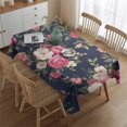 thumbnail image 2 of Pioneer Flower Floral Print Pattern Rectangle Tablecloth 60"x84",Waterproof Polyester Rectangle Table Cloth, Wipeable Spillproof Polyester Tablecloth for Dining, Camping, Indoor and Outdoor, 2 of 5