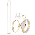 thumbnail image 1 of Ring Precise Timing Earrings Ring Necklace Gold Watch Earrings Bracelet Beautiful Girls For Most Women ANGGREK Otros, 1 of 8