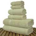 thumbnail image 4 of Luxury Hotel & Spa Quality, Quick Dry 100% Turkish Cotton, 700 GSM, Eco Friendly Towel, Bathroom and Kitchen Dobby Border Towels, 2-Bath Towel, 2-Hand Towel, 2-Washcloth (Bundle Set of 6, Beige), 4 of 4