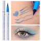 thumbnail image 2 of Delineador de ojos líquido colorido para mujer, negro, rojo, azul, resistente al agua, sin florecimiento, larga duración, arcoíris, mate, maquillaje, cosméticos( White 01, 2 of 5