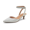 thumbnail image 1 of Zapatos DREAM PAIRS Luna Plata Tacones Bajos de 5 cm, 1 of 7