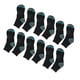thumbnail image 2 of Calcetines de tubo medio para hombre Nikou de algodón elástico negro, 2 of 15