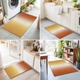 thumbnail image 4 of Entryway Rug 2'x3', Burnt Orange Yellow Ombre Kitchen Runner Rugs Non-Slip Carpet Mats, Contemporary Art Abstract Aesthetics Bedside Rugs Runners Washable Floor Carpet for Bathroom Laundry Room, 4 of 8