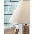 thumbnail image 5 of Signature Design by Ashley Danset Natural Wood Table Lamp with Fabric Shade - Honey Brown, 5 of 7