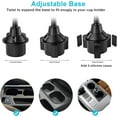 thumbnail image 3 of Car Cup Holder Tray, Car Tray Table For Dining With Cell Phone Slot, Auto Car Tablet Universal Swivel Tray Vehicle Food Tray, 3 of 5