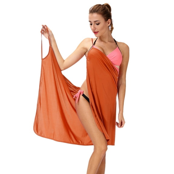 FUTATA Womens Chiffon Sarong Swimsuit Cover Up Dress Beach Bathing Suit Cover Ups Wrap Swimwear Bikini Swim Cover Up Skirt Girls One Piece