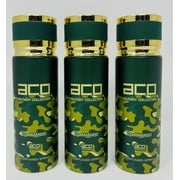 aco Commando Perfumer Body spray 200 ml Expired 2025 made in U.A.E 3 Bottle