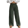 thumbnail image 2 of Endives Women's Lounge Pants Fuzzy Plush Pajama Pants Elastic Waist Wide Leg Bottoms Pants Winter Warm, 2 of 4