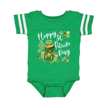 

Inktastic Hoppy St. Patrick s Day Cute Frog with Clover Gift Baby Boy or Baby Girl Bodysuit