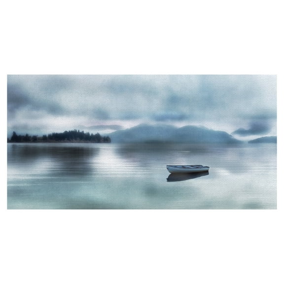 Masterpiece Art Gallery Time For A Break Still Lake By Irene Weisz Canvas Art Print 17" x 34"