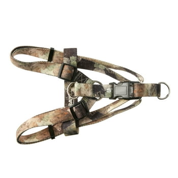 Vibrant Life Polyester Strategy Graph X Camo Step-in Dog Harness, Brown, L