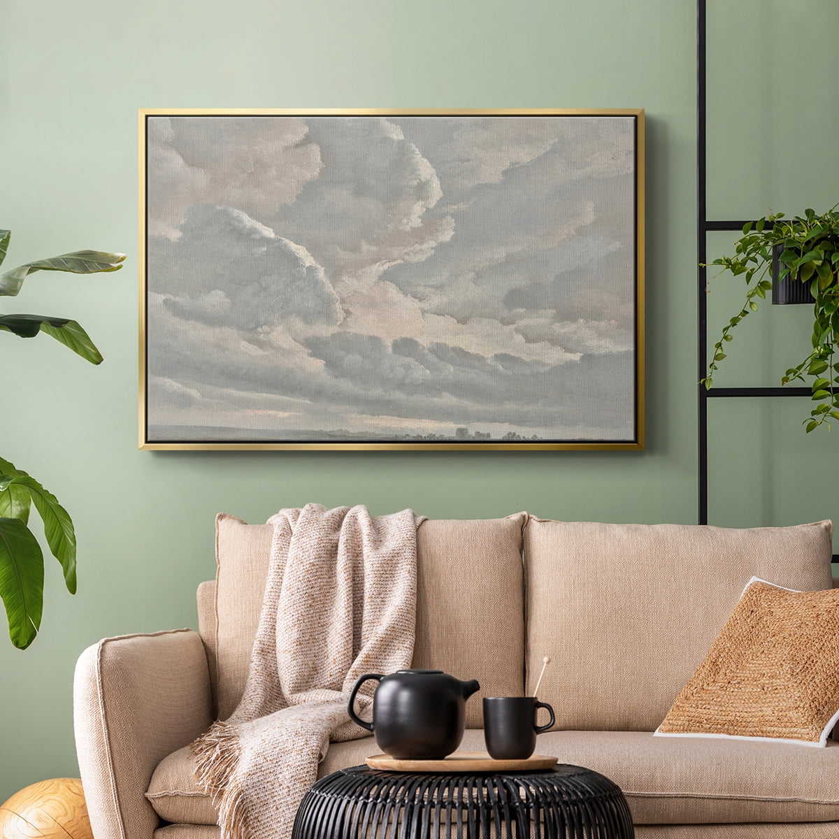 Vintage Landscape-CCXXXVI By Wexford Home Framed in Gold Wood Gallery Wrapped Canvas 17 in. x 25 in.