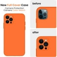 thumbnail image 3 of for iPhone 12 Pro Max Case, Silicone Upgraded [Camera Protecion] Phone Case with Soft Anti-Scratch Microfiber Lining, 6.7 inch, Neon Orange, 3 of 12