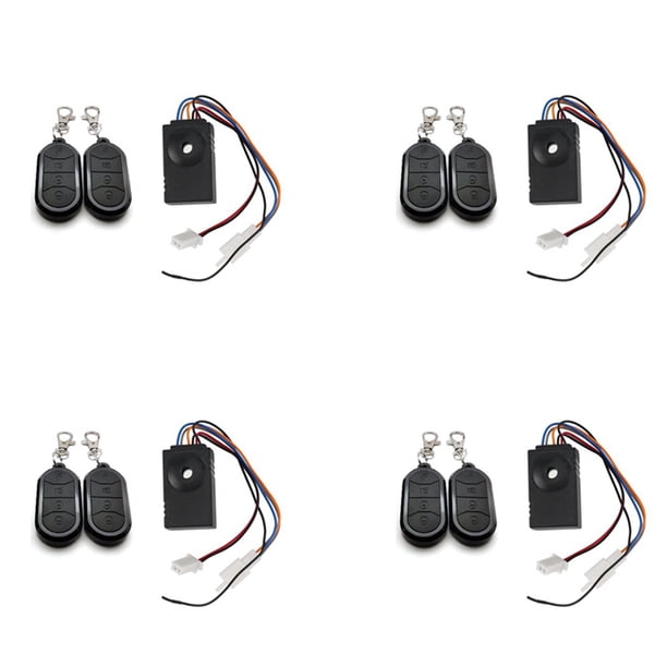 4X de Alarma Ebike Control Remoto Dual 36V 48V 60V 72V Accesorios de Alarma Reemplazo Universal de Bicicleta Eléctrica Impermeable