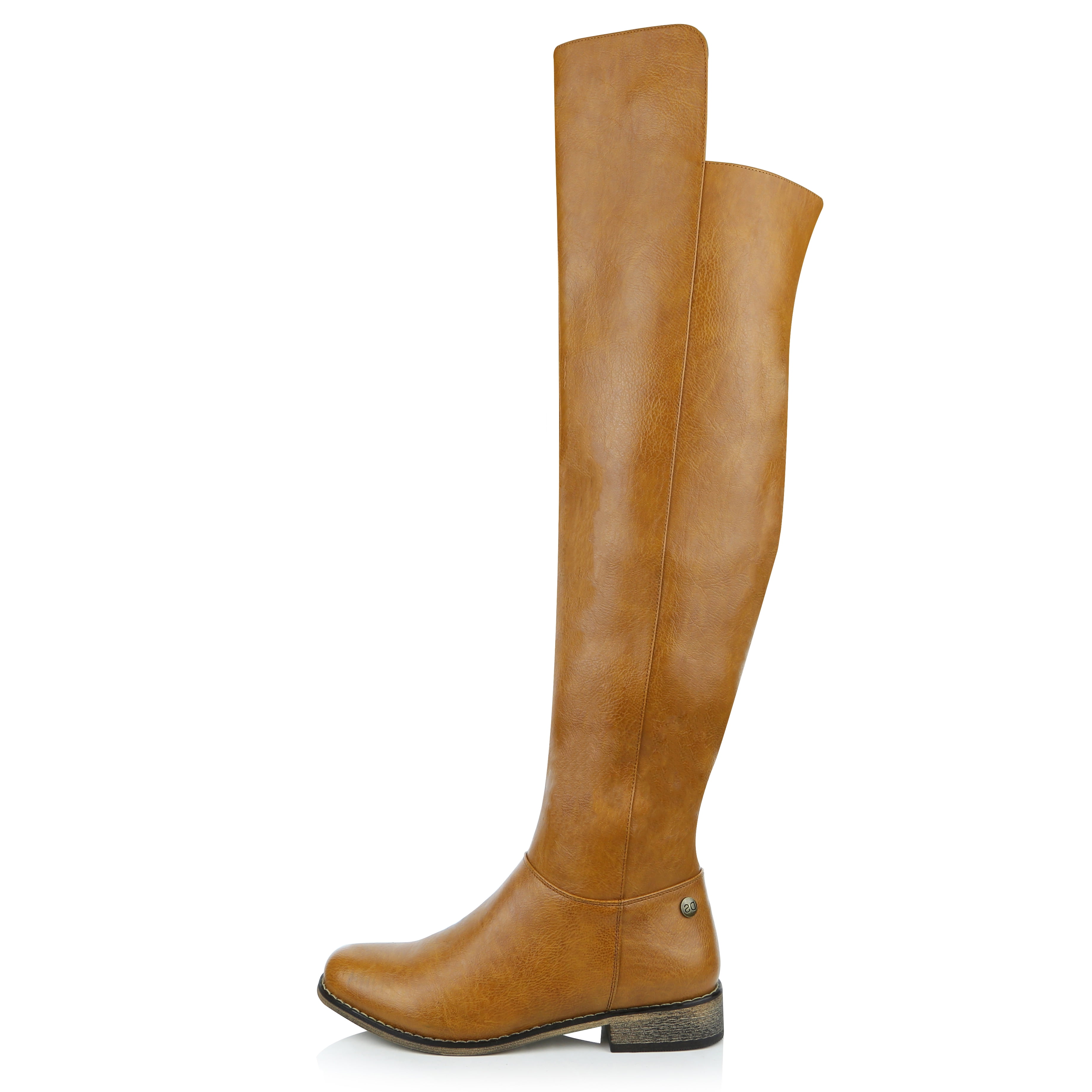 tall dress boots low heel