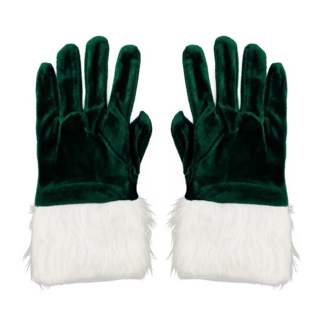 Ruifaya Guantes de actuación con etiqueta para fiestas navideñas, guantes cortos unisex para festivales, nuevos J5