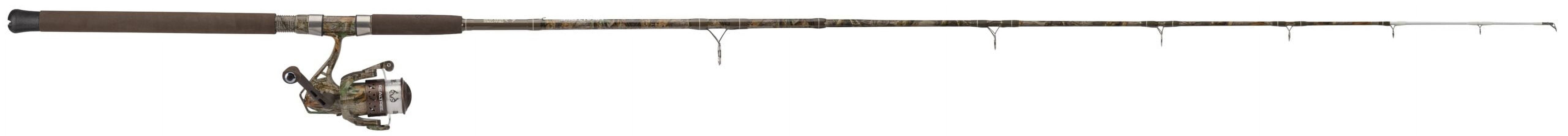 Realtree 7ft Medium Fiberglass Spinning Combo Catfish Fishing Rod and Reel