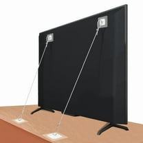 Adjustable 42inch TV Safety Straps Kit, No-Drill Anti-Tip Anchors for Baby Proofing, Secure Furniture to Wall