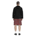 thumbnail image 4 of Falda escocesa tradicional escocesa para hombre, traje nacional escocés para vacaciones, Falda plisada a cuadros, disfraz de Halloween, 4 colores, 4 of 5