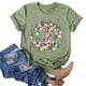thumbnail image 1 of Pntutb Mujeres Casual Carta Impresión Mangas Cortas O-Cuello Camiseta Suelta Blusa tops Pntutb Pntutb-3222, 1 of 5