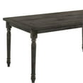 thumbnail image 6 of Pemberly Row Rectangular Wood Turned Legs Dining Table in Weathered Gray, 6 of 7
