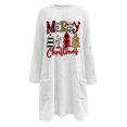 thumbnail image 4 of EHQJNJ Sweatshirts pour Femmes Tendance Graphique Imprimé de Noël Col Rond Ample Automne et Hiver Décontracté et Confortable Sweat à Manches Longues avec Poche en Peluche Tie Dye pour Femmes, 4 of 4