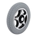 thumbnail image 4 of Inflatable Wheel, Large Bearing Capacity Standard Size Wheelchair Tire 320mm Outer Diameter Alloy Steel Hub Rustproof  for Trolley, 4 of 7