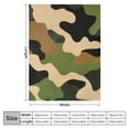 thumbnail image 4 of Nawypu Camo Throw Blanket For Boys, Camouflage Blanket Abstract Art Colorful Plush Bed Blanket For Kids Teens Adult Women Men Bedroom Decor, Retro Style Camouflage Flannel Sherpa Blanket, 4 of 6