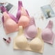thumbnail image 4 of Sujetador deportivo Hebilla trasera para mujer, ropa interior de talla grande sin aros, correas de hombro ensanchadas, cómoda, cubierta negra para el pechopangjing, 4 of 4