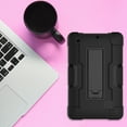thumbnail image 6 of Goldcherry For RCA Voyager 7" Case, RCA Voyager Pro+ 7" Case,Hybrid Heavy Duty Defender Shockproof Protective with Built-in Stand for RCA Voyager/RCA Voyager II 7 Inch Tablet(Black+Black), 6 of 6