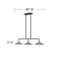 thumbnail image 4 of Hinkley Lighting - Rigby - 3 Light Linear Chandelier in Industrial Style - 40, 4 of 5